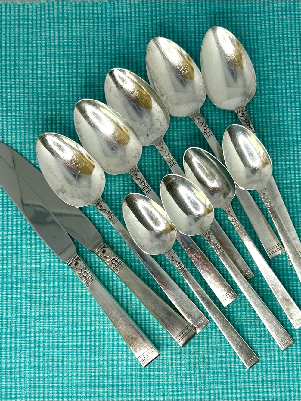 Vtg Oneida Community Forever Silverplate Flatware Lot 11 Pc 1939